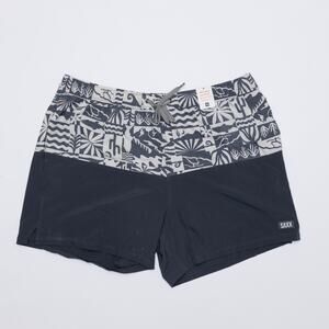 Saxx Men Oh Buoy 2-N-1 5" Swim Trunk Shorts West Coast Size XXL (Pre-owned)